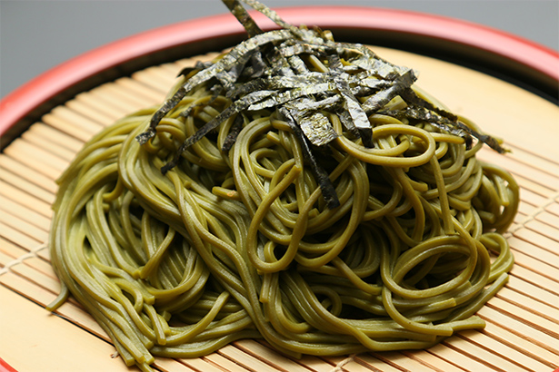 静岡の抹茶そば