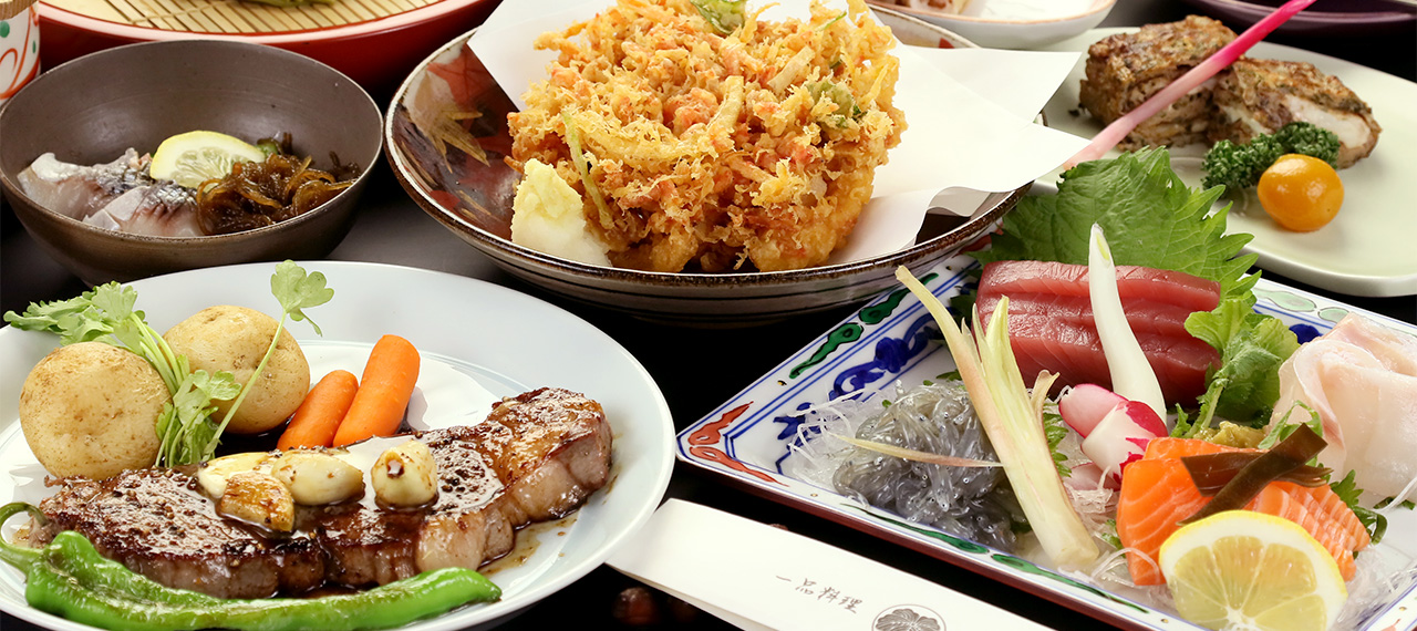 季節の旬の素材を活かした創作料理